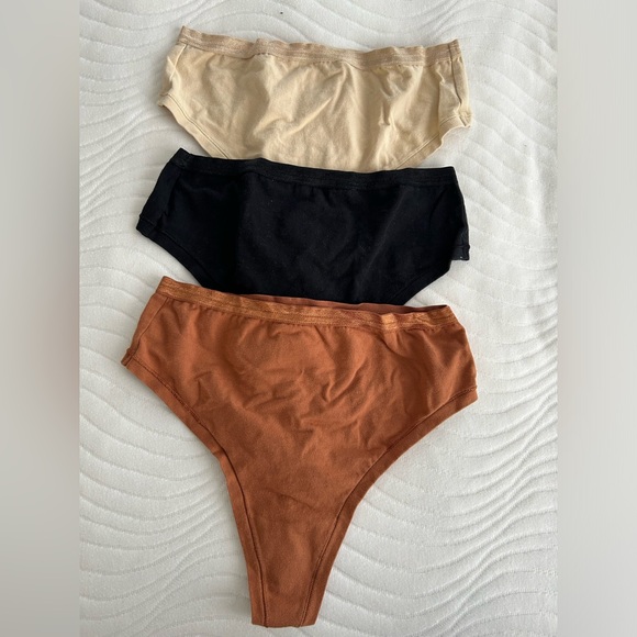 Knickey / Subset cotton high waist thongs - Picture 1 of 4